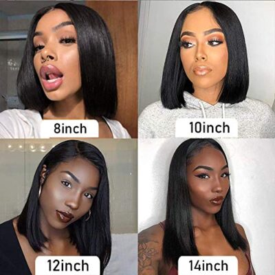 Buy AMELI Body Wave 4 Bundles With Closure Short Human Hair Weave Bundles  With Free Part Lace Closure 8A Brazilian Hair 8 inch Natural Color 8 8 8 8 8 closure Online at desertcartINDIA